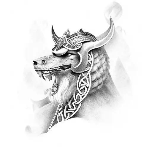 egipcian, tower , maya , viking tattoo design idea