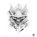 egipcian and maya tattoo design idea