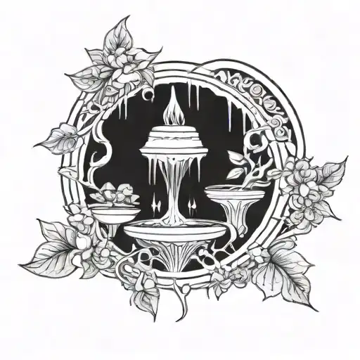 Fountain of Youth tattoo design idea