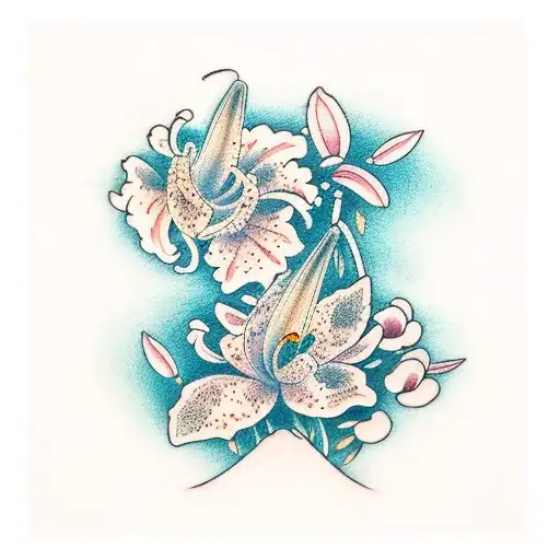 Japanese "Lily" Tattoo Idea BlackInk
