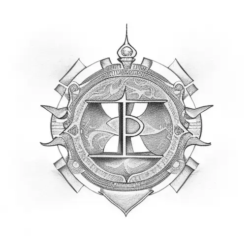 Serenity Prayer with the initials WEL included in it tattoo design idea