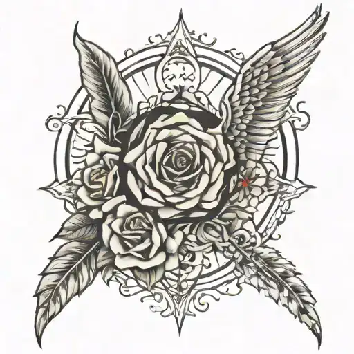 Isaiah 6:8 incorporating relevant imagery tattoo design idea