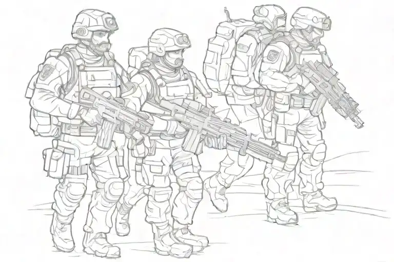Internal Troops Moscow District and Ros Guard 116 Special Purpose Brigade tattoo design idea