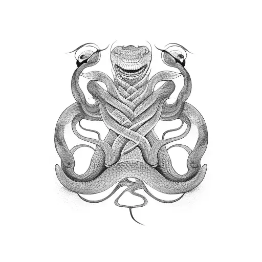 serpiente y marihuana  tattoo design idea