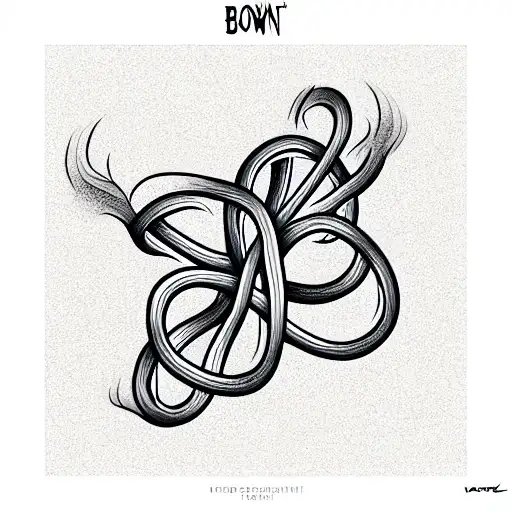 bowen knot  tattoo design idea
