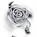bowen knot  tattoo design idea