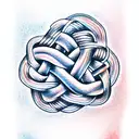 bowen knot  tattoo design idea