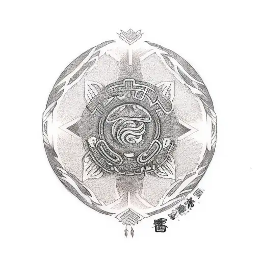 sereia com tridente  tattoo design idea