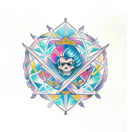 cubo de metatron tattoo design idea