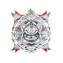 cubo de metatron tattoo design idea