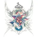 cubo de metatron tattoo design idea