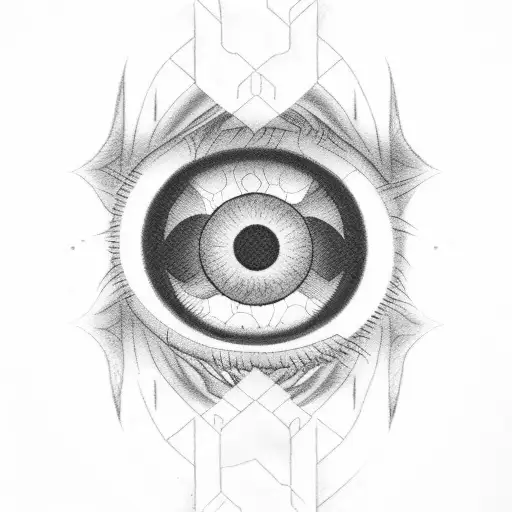 itachi face in the eye of sasuke tattoo design idea