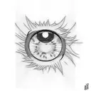 itachi face in the eye of sasuke tattoo design idea