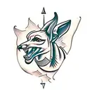 Anubis tattoo design idea