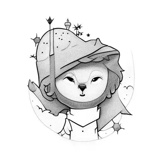 the little prince tattoo design idea