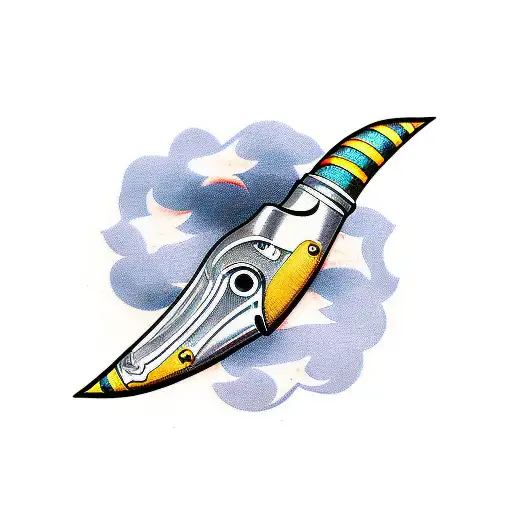 karambit tattoo design idea