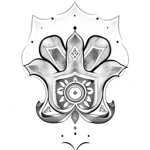 Hamsa Symbol tattoo design idea