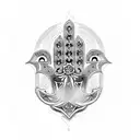 Hamsa Symbol tattoo design idea