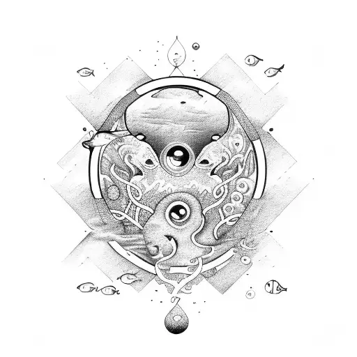 aquarium  tattoo design idea