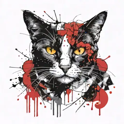 tuxedo cat memorial tattoo tattoo design idea