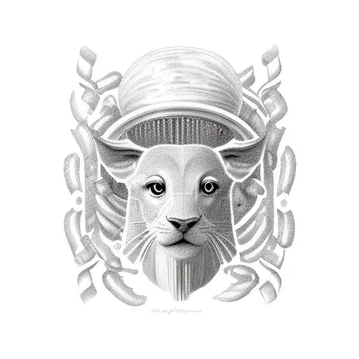 A fusion of foods from each culture, such as Swiss chocolate, Italian pasta, and Dominican plantains, artistically woven tattoo design idea