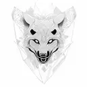 hati and skoll tattoo design idea