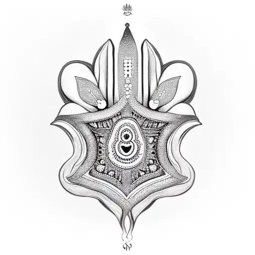 Hamsa Symbol tattoo design idea