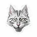 hellcat logo tattoo design idea