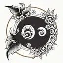 enso circle tattoo design idea