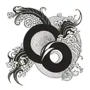 enso circle tattoo design idea