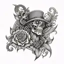 fool in love tattoo design idea