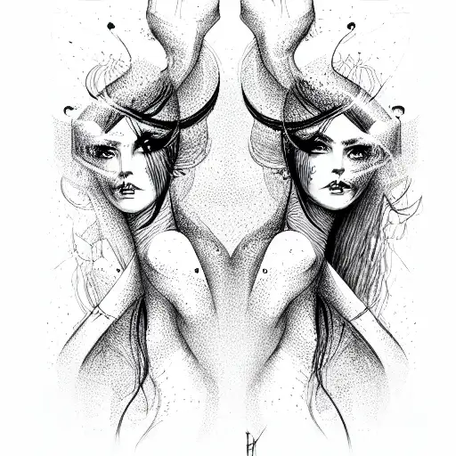 gemini tattoo design idea