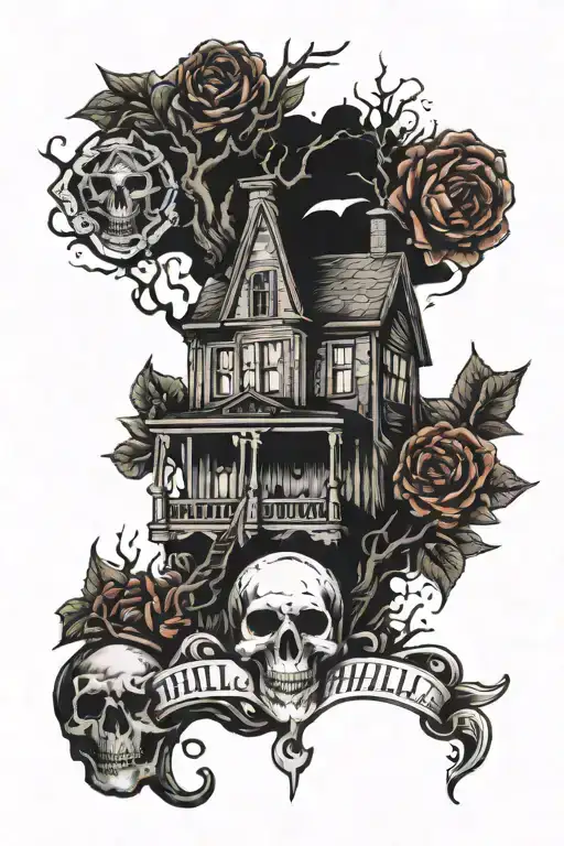 Haunting of hill house  tattoo design idea