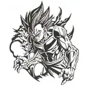 vegeta tattoo design idea