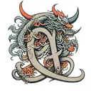 china freedom Alphabet tattoo design idea