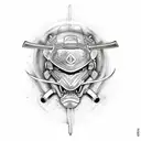 samurai ronin tattoo design idea