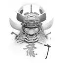samurai ronin tattoo design idea