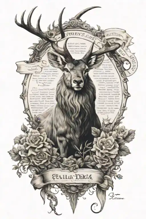 psalm 23:4 Verse with imagery tattoo design idea