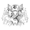 Wirte DJ Monique tattoo design idea