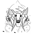 Wirte DJ Monique tattoo design idea