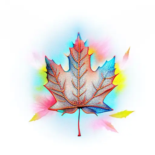 Maple Leaf tattoo design idea