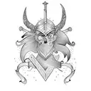 Sword tattoo design idea