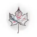 Maple Leaf tattoo design idea