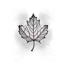 Maple Leaf tattoo design idea