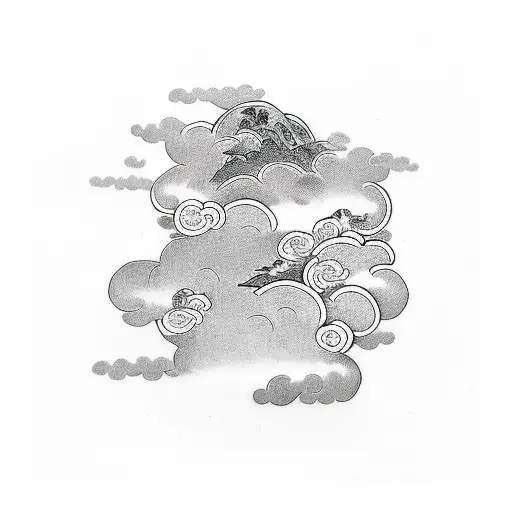 Cloud Tattoo Sketch: Over 4,793 Royalty-Free Licensable Stock Illustrations  & Drawings | Shutterstock