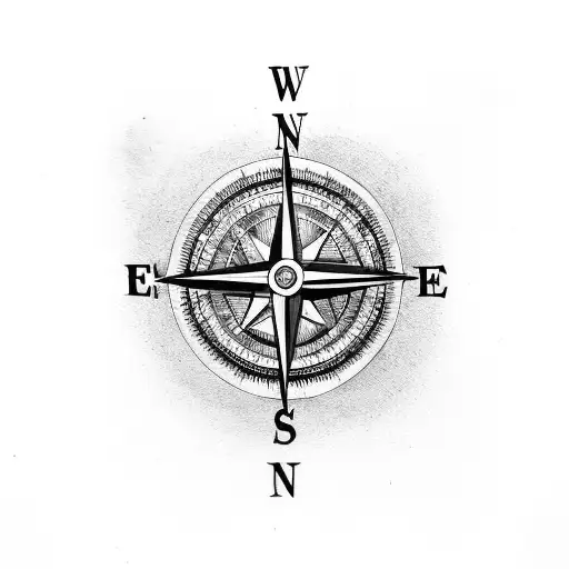 compass with an eye near the wrist and a fallen angle  tattoo design idea