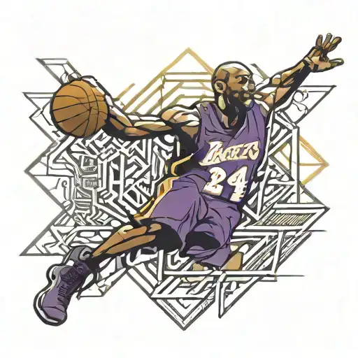 Kobe Bryant logo tattoo design idea