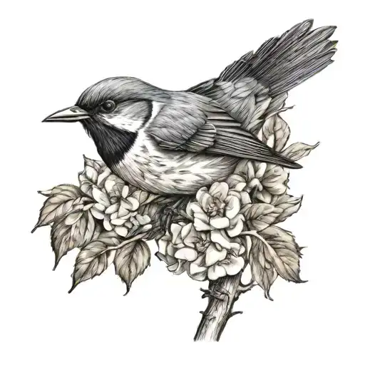 songbird tattoo design idea