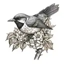 songbird tattoo design idea