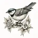 songbird tattoo design idea